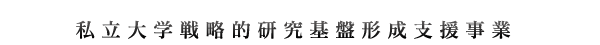 私立大学戦略的研究基盤形成支援事業